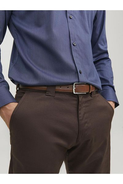 Jack & Jones Gürtel Geradlinig Geschnittener Leder