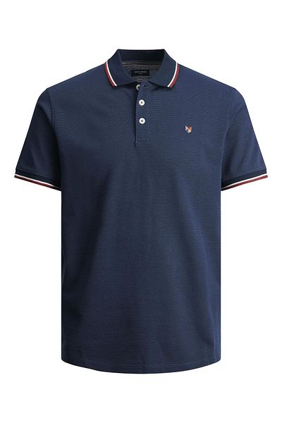 Jack & Jones Premium Poloshirt Einfarbiges Hemdkragen-Poloshirt