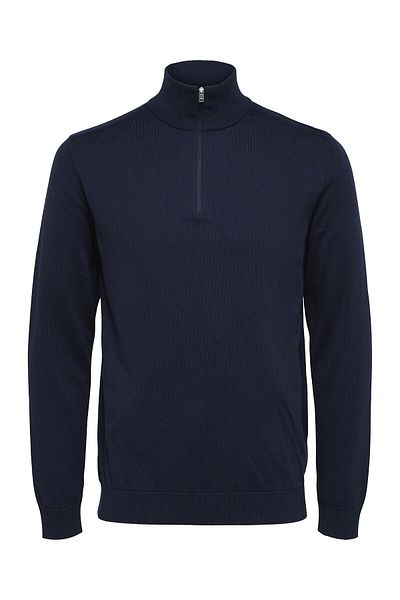 Selected Homme Strickpullover Yarım fermuarlı