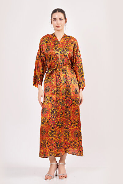 Nomads Felt %100 İpek Uzun Kimono Kaftan | Elhamra 14 | Nomads Felt