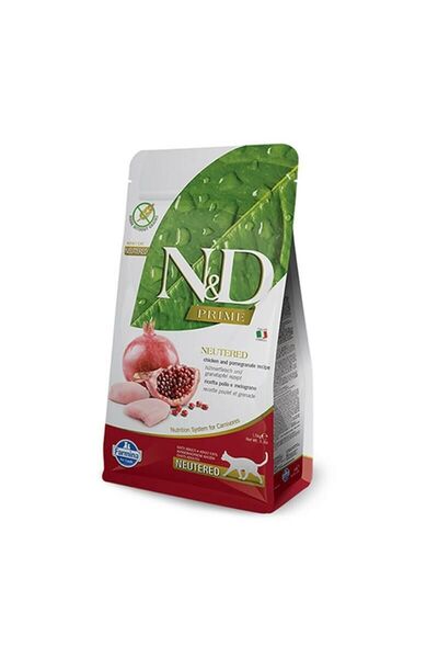 N&D N_D Tahılsız Tavuklu Narlı Kısırlaştırılmış Kedi Maması 1.5 Kg.