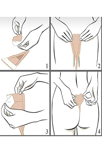 Soft Light Γυναικείο αυτοκόλλητο στρινγκ εσώρουχο αόρατου στυλ χωρίς ραφή