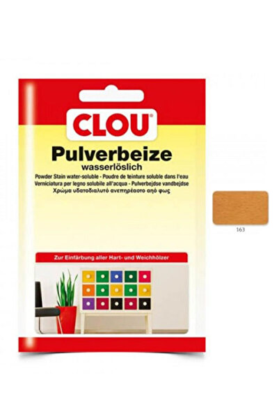 Clou Suda Çözülen Oksit Toz Ahşap BoyasıCLOU Oksit Toz Boya Nr:163 Açık Meşe 5gr