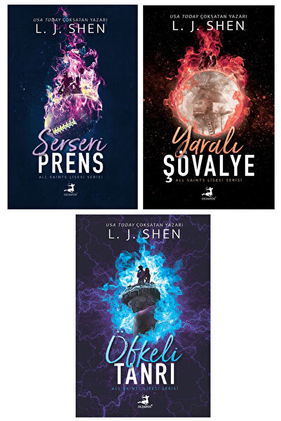 Olimpos Yayınları 3 Kitap / All Saints Lisesi Serisi (Serseri Prens-Yaralı Şö...