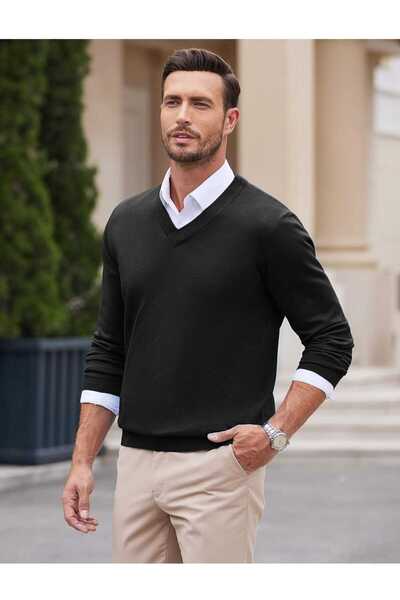 youknitwear you Pulover de tricotaj Passionı cu decolteu în V