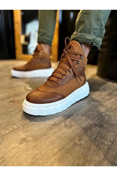 BZ Moda Зимни ботуши B104 BT с връзки и ортопедична подметка, водоустойчиви и студоустойчиви, кафяви