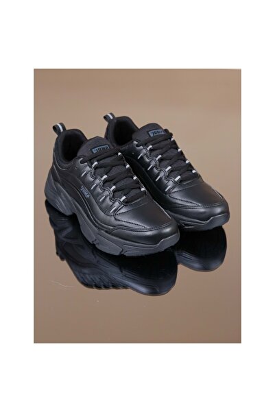 Jump 26776 Pantofi de sezon ortopedici negri pentru femei Pantofi sport casual