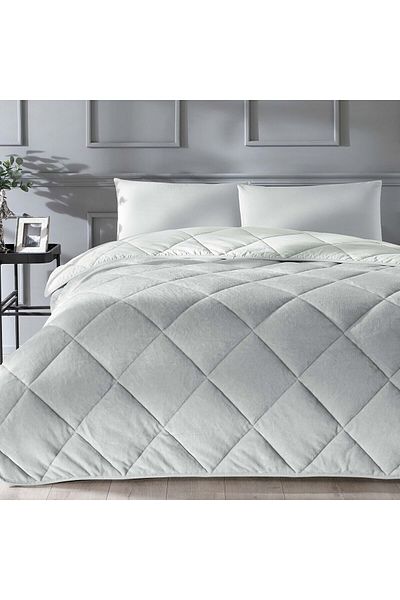 Taç Teddy Warmer Fleece Duvet Set Single Gray