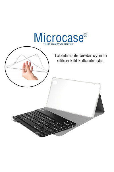 Microcase Ipad 10.nesil 10.9 2022 Ile Uyumlu Bt Touchpad Klavye Bluetooth Mouse Standlı Kılıf Bkk7 Pembe