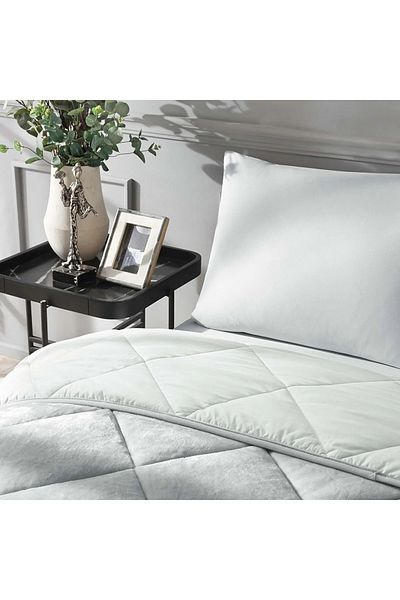 Taç Tac Comforter Set Double Pillowed. Teddy Warmer Gray 4617