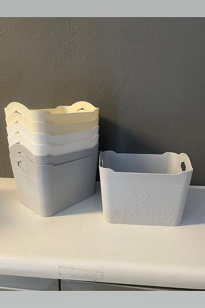 İkram Dünyası Organizator din plastic dreptunghiular cu model mare 2 buc