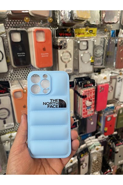 Mürdümcase iPhone 13Pro puf kabartmalı kılıf