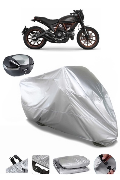 AutoEN Ducati Scrambler Italia Independent Rear Bag Compatible Motorcycle Cover Luxury Quality Motor Cover