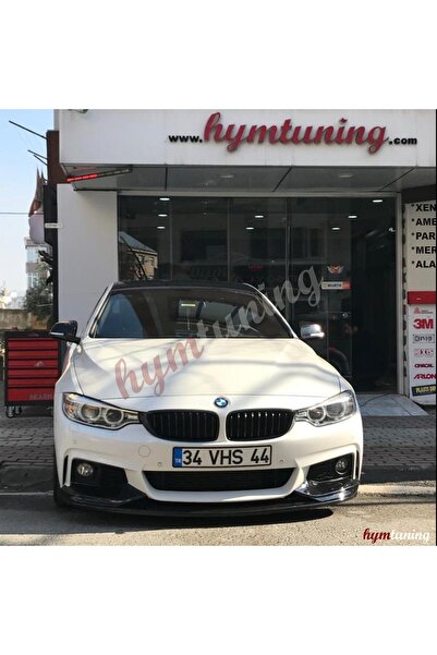 HYM TUNİNG BMW F32-F33-F36 M Teknik Ön Tampon Lipi, Flaplı Piano Black