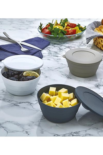 ERSAT HOME 3-PIECE STORAGE BOWL