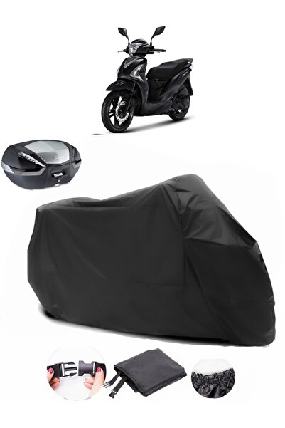 AutoEN SYM Symphony ST 125 Backpack Compatible Black Motorcycle Tarpaulin Wat...