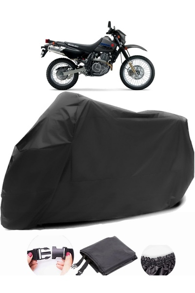 AutoEN Suzuki DR650 SE Black Motorcycle Tarpaulin Waterproof Durable Fabric