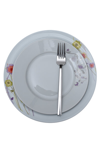 aymt 18-Person 90-Piece Dinnerware Set, Fork and Spoon Set, Stainless Steel, Plain, Simple, Metal Color