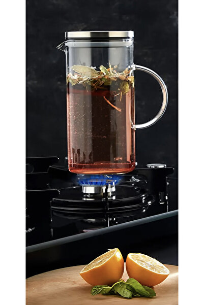 Kitchen Pembelia Paslanmaz Çelik Metal Vakumlu Sızdırmaz Kapaklı 1500ml Sürah...