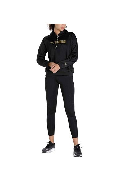 Puma metallic gold hoodie sweatshirt