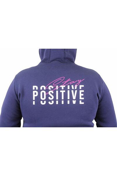 Starbattal Ανδρικό μεγάλο μέγεθος με κουκούλα Sweat Positive 23211 INDIGO