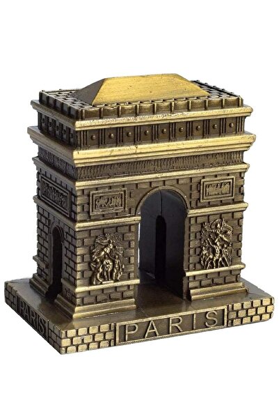 Vintage Metal France Paris Triumphal Arch Trinket Antique Bronze 8 cm