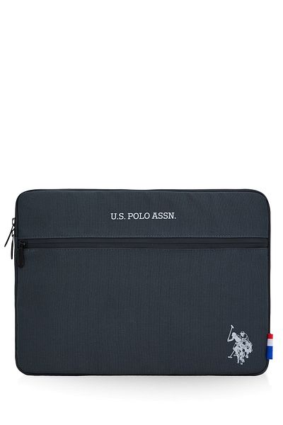 U.S. Polo Assn. Калъф за лаптоп U.S. Polo Assn. Macbook Air - съвместим с Macbook Pro 13 и 13.3 инча, черен, PLEVR23690