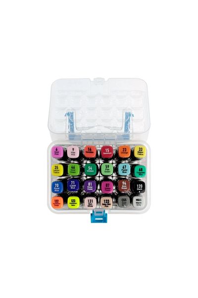 Masis Twin Double Ended Marker Pen Plastic Box Set of 24