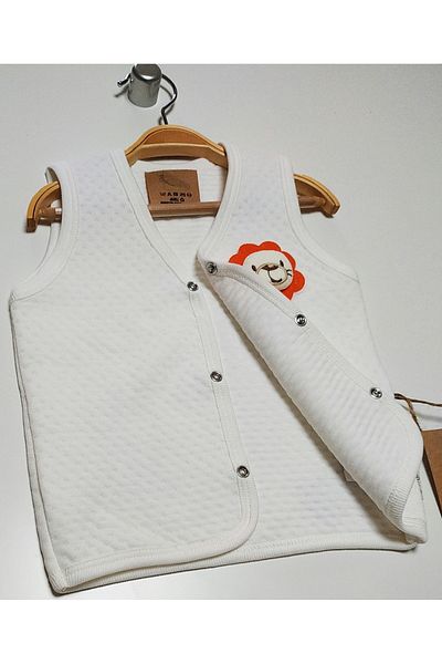 nc gift Quilted Front Snaps Cotton Baby Vest