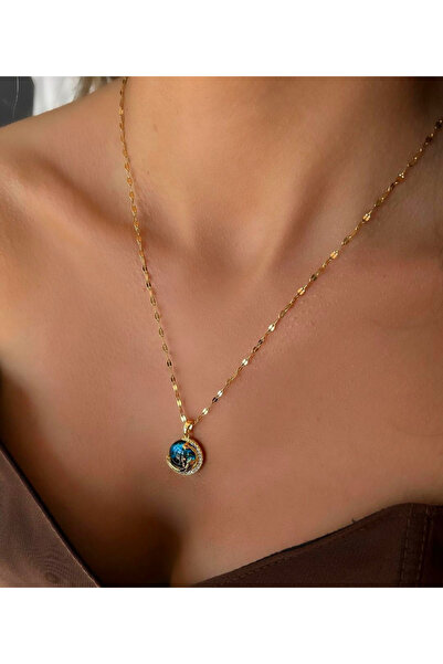 mavidenizaccesories قلادة السماء الفولاذية قلادة جوكيوزو من الفولاذ المقاوم ل...