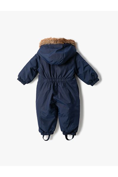 Koton Boy - Color Blocked Zippered Plush Coat