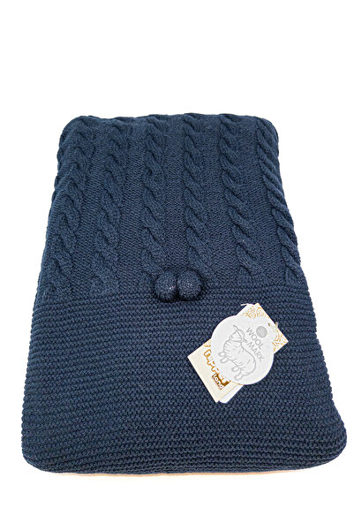 Nipperland Navy Blue Locked Bow Blanket