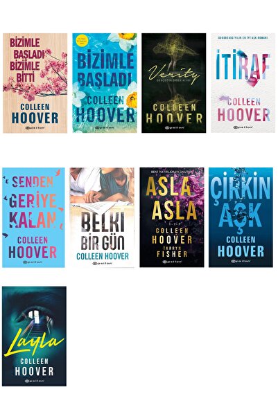 Epsilon Yayınevi Collen Hoover 9 Kitaplık Set