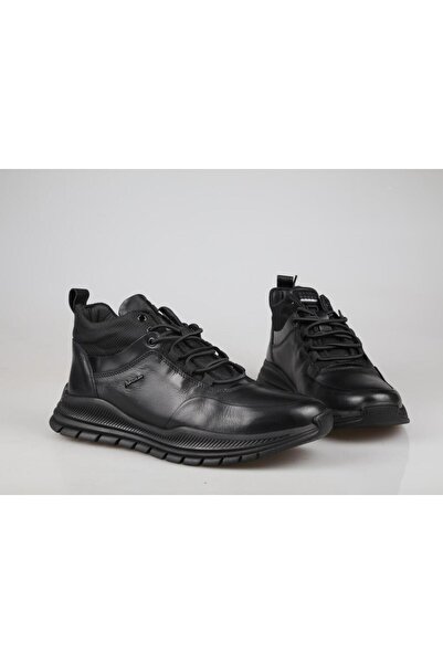 MARCOMEN 18006 Hakiki Deri Siyah Erkek Bot