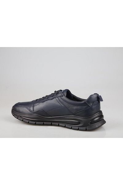 MARCOMEN Ανδρικά παπούτσια casual 18418 από γνήσιο δέρμα Navy Blue