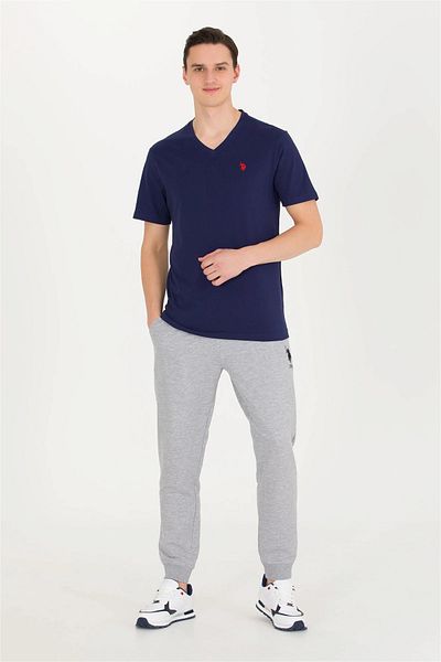 U.S. Polo Assn. Ανδρικό μπλουζάκι Navy Basic με λαιμόκοψη G081GL011.000. 1572582 .VR033
