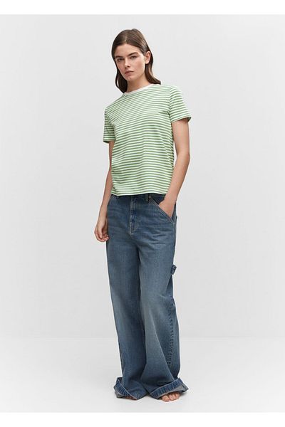 MANGO Woman T-shirt από 100% βαμβάκι