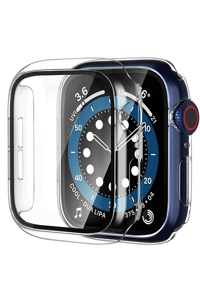 NovStrap حافظة شاشة متوافقة مع Apple Watch Series 7 8 9 41 ملم، غطاء حماية لساعة Apple Watch 9 41 ملم 360 درجة