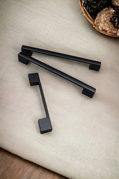Dizaynhouse Black Bridge Mâner plat de dimensiune 96 mm Mâner dulap și sertar