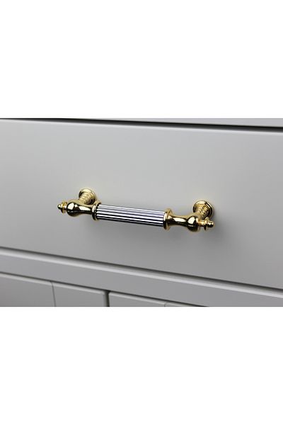 Dizaynhouse 192 mm Gold Chrome Berra Series Cabinet and Drawer Handle