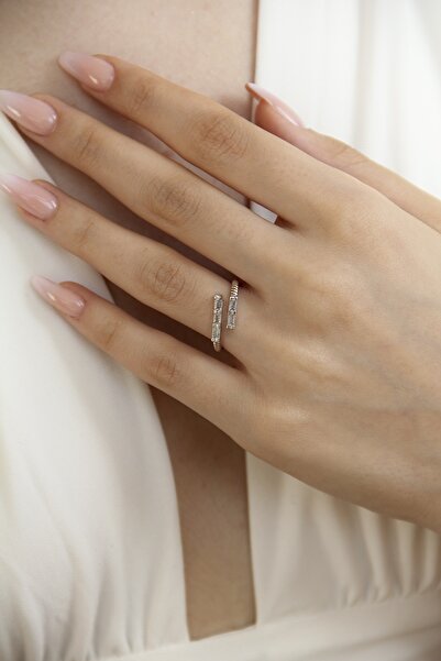 takıtarzım خاتم من الفضة قابل للتعديل بحجر الرغيف الفرنسي