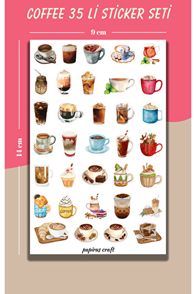 Craft PAPIRUS CRAFT COFFEE SET OD 35 NALJEPNICA, DEKALI, ETIKETA