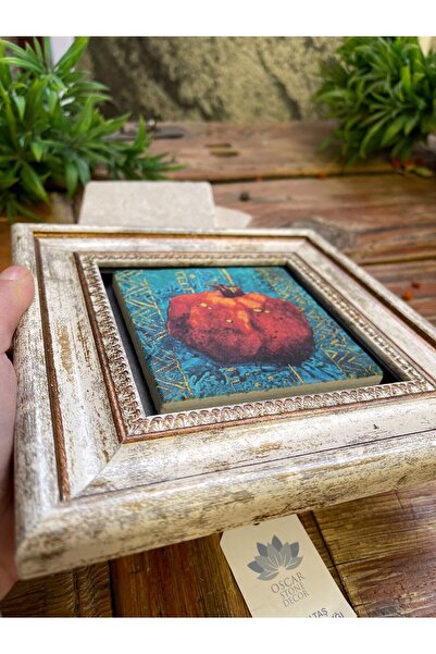 Oscar Stone Decor Çerçeveli Taş Duvar Dekoru 20 x 20 cm NAR