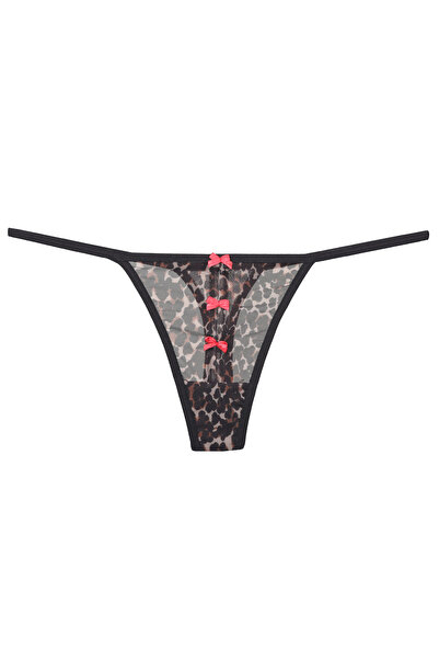 Romina Valy Τούλινο στρινγκ με σχέδιο λεοπάρ