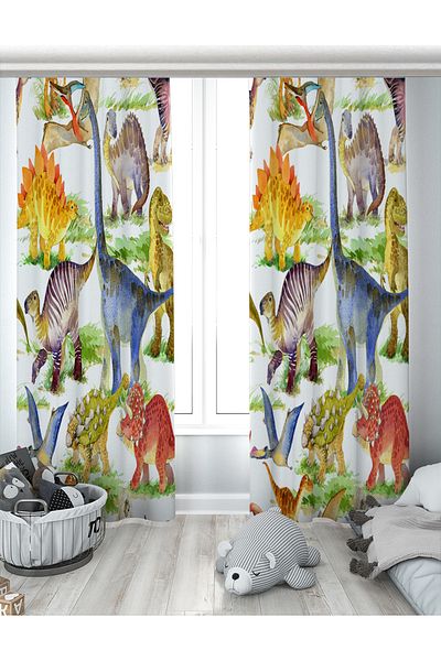 Evperest Dinosaur Double Winged Background Curtain EPP100