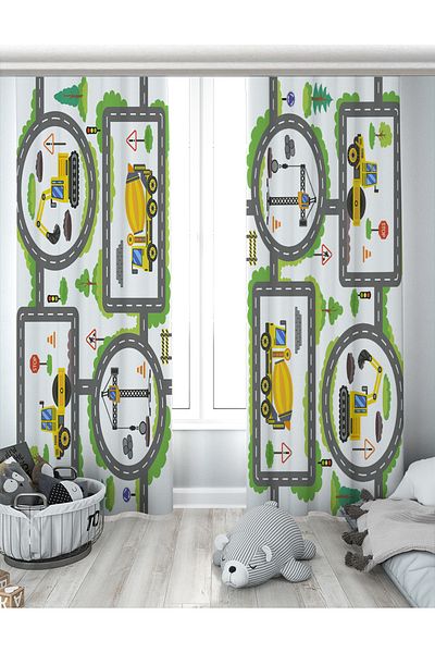 Evperest Way Business Machinery Double Vane Background Curtain EPP107
