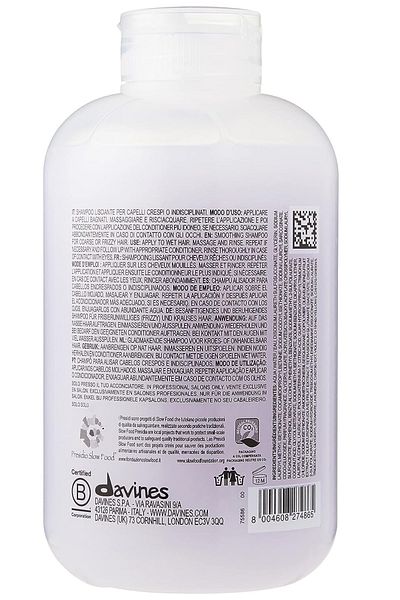 Davines Gentle Care Shampoo Love Smoothing - 5.4 pH, 250 ml BSecrets.Y120