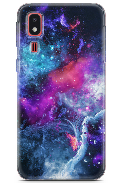 Lopard Samsung Galaxy A2 Core Uyumlu Silikon Kılıf Opus 4 Galaksi Wallpaper