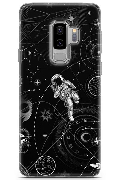 Lopard Samsung Galaxy S9 Plus Compatible Case Cover Opus 13 Astronaut on the Moon