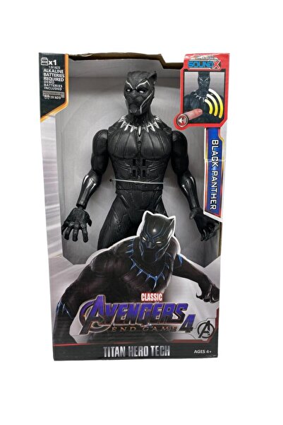 Shem Avengers Black Panter Sesli Işıklı 30 Cm Figür Oyuncak